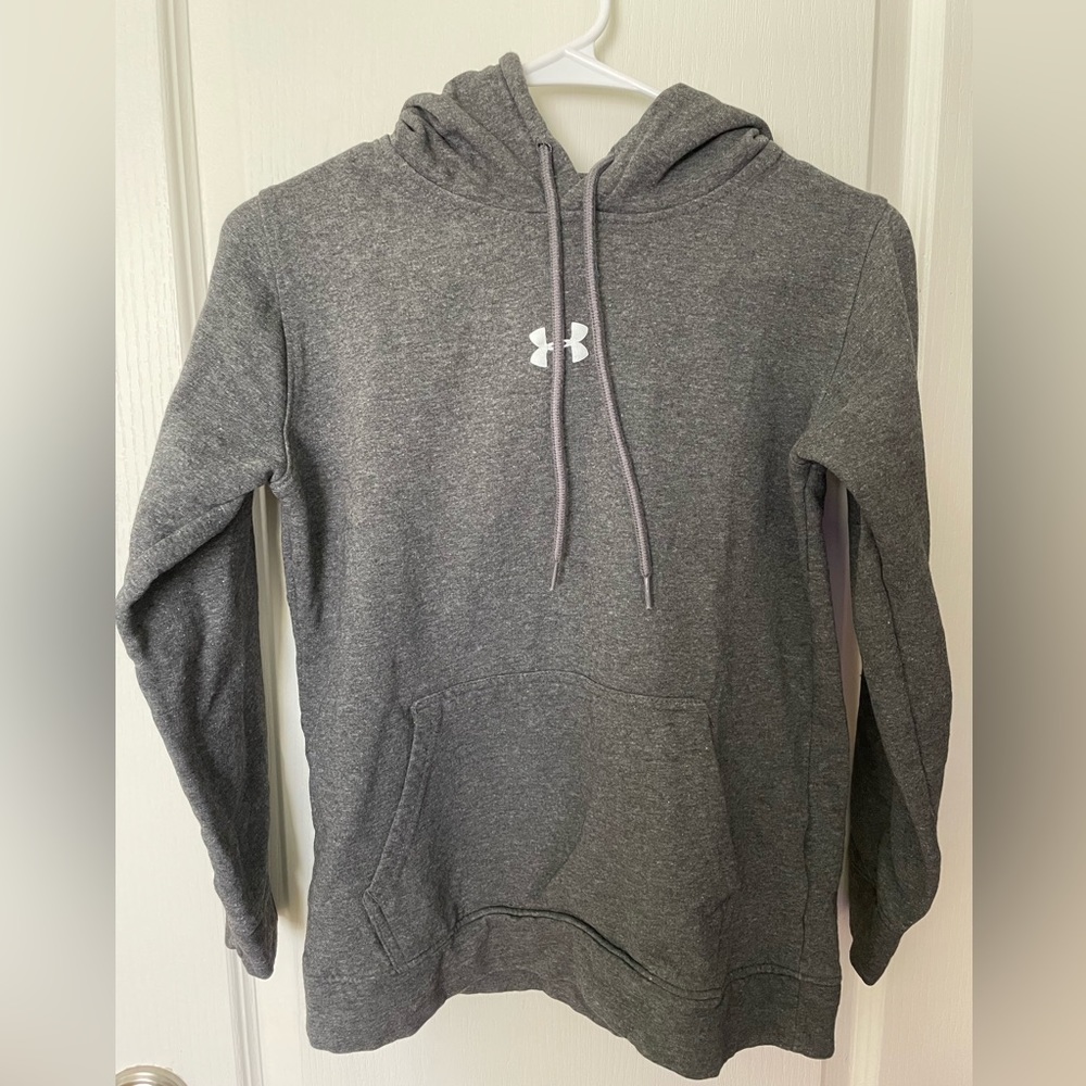 Under Armory Womens Pull Over Sweater Gray Size Small